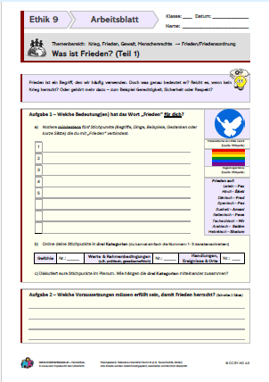 Was ist Frieden? (Teil 1)